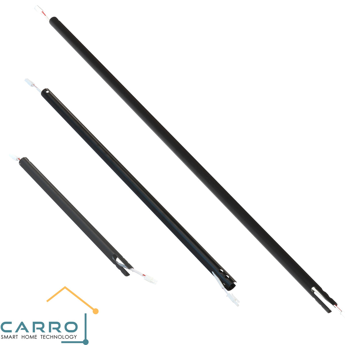 Carro Home Ceiling Fan 18" Extended Downrod Version 1 - Black (DC Motor Suitable)