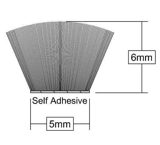 Stormguard Self Adhesive Brush Pile Tape