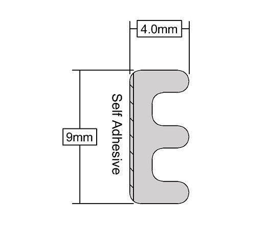 Stormguard EPDM E Profile Draught Excluder