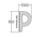 Stormguard EPDM P Profile Draught Excluder