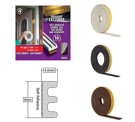 Stormguard EPDM E Profile Draught Excluder