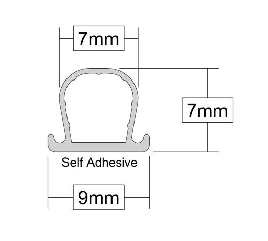 Stormguard Self Adhesive Clear Weatherstrip