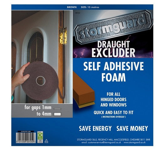 Stormguard Self Adhesive Foam Draught Excluder