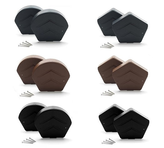 Manthorpe Dry Verge Ridge End Cap with Fixing Screws