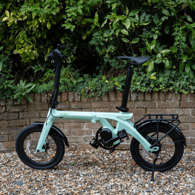 E-Go Carbon Lite Folding Mid Drive Electric Bike 250W
