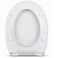 Basics Modern Round UF soft close Toilet seat - White