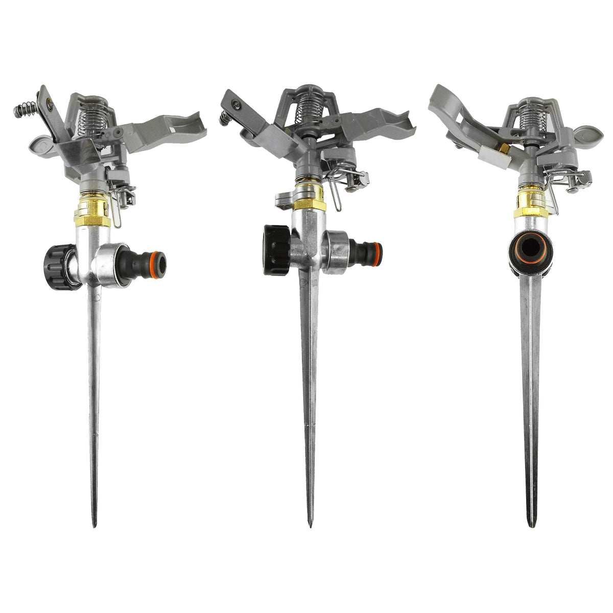 Pulsating Lawn Sprinkler - Metal with Metal Spike