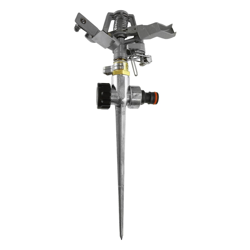 Pulsating Lawn Sprinkler - Metal with Metal Spike