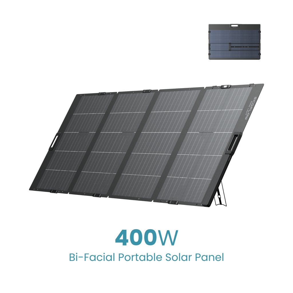 EcoFlow New 400W Bifacial Portable Solar Panel