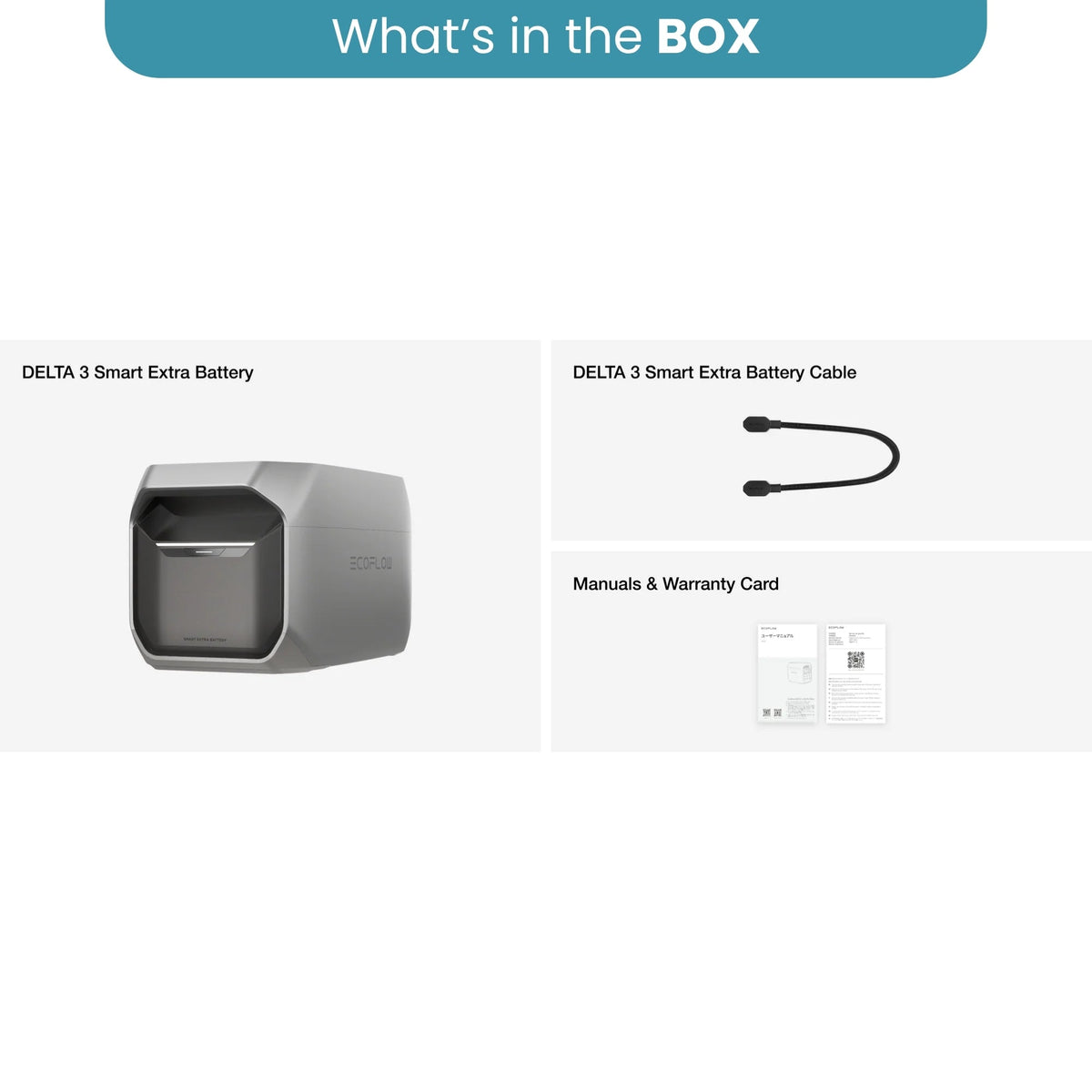 EcoFlow DELTA 3 Smart Extra Battery 1024Wh