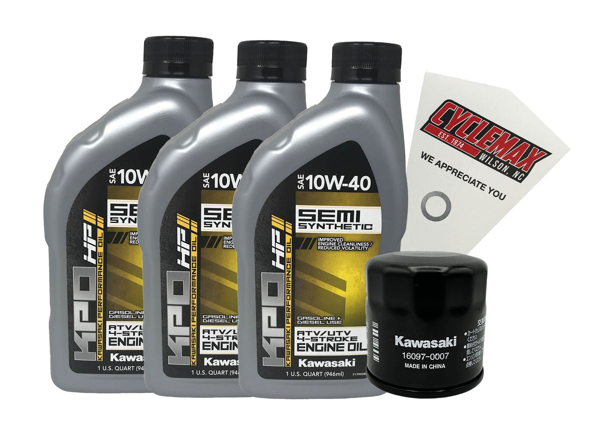 Kawasaki KPO Semi-Synthetic Oil Change Kit for 2008-2013 TERYX 750