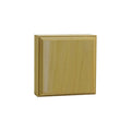EWAP31 Casing Corner Block 1 inch x 3 inch Square Poplar Wood