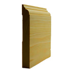 EWBB23 Nose and Cove 5-1/4 inch Tall Baseboard Moulding on white background