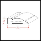 EWCA32 Casing 2-3/4 inch Trim Moulding