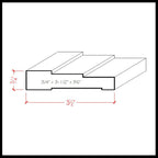 EWCA35 Stepped 3-1/2 inch Casing Trim Moulding