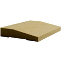 Image of EWCA42 wood Beveled 3-1/2 inch Casing Trim Moulding cross section on a white background.