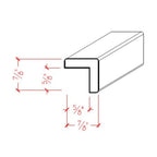 EWCG11 Corner Guard Molding 7/8" x 7/8" Trim. Unfinished