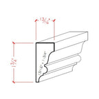 EWSC11 Solid Crown 1-3/4" High x 13/16" Deep Moulding. Unfinished