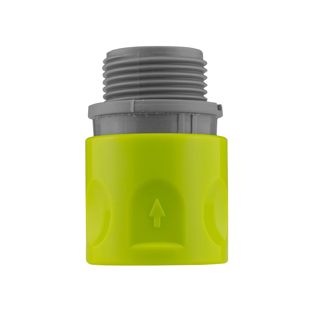Hose Connector Lime with In-Line BSPF Valve and Water Butt Connector