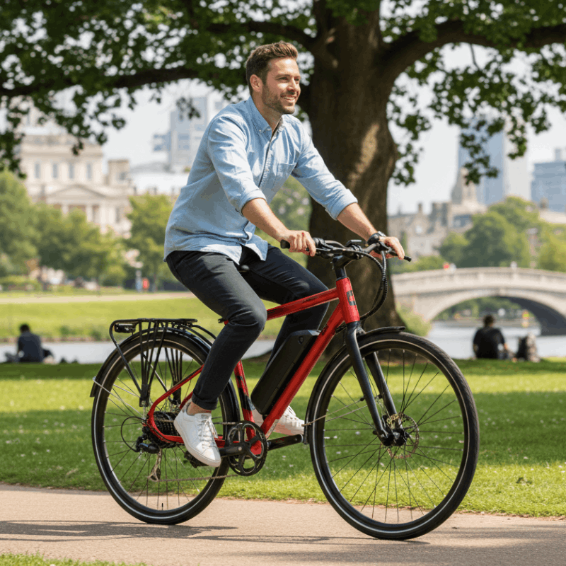 EZEGO Commute Ex Gents Crossbar Electric Bike