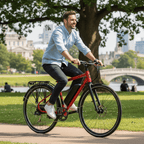 EZEGO Commute Ex Gents Crossbar Electric Bike