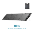 EcoFlow 110W Lightweight Portable Solar Panel - Bifacial design