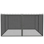 Replacement Mosquito Netting for Gazebo 10' x 13'with Zippers, Dark Grey