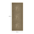 "Cat" Embossed Loofah Textured Spaghetti Door Mat