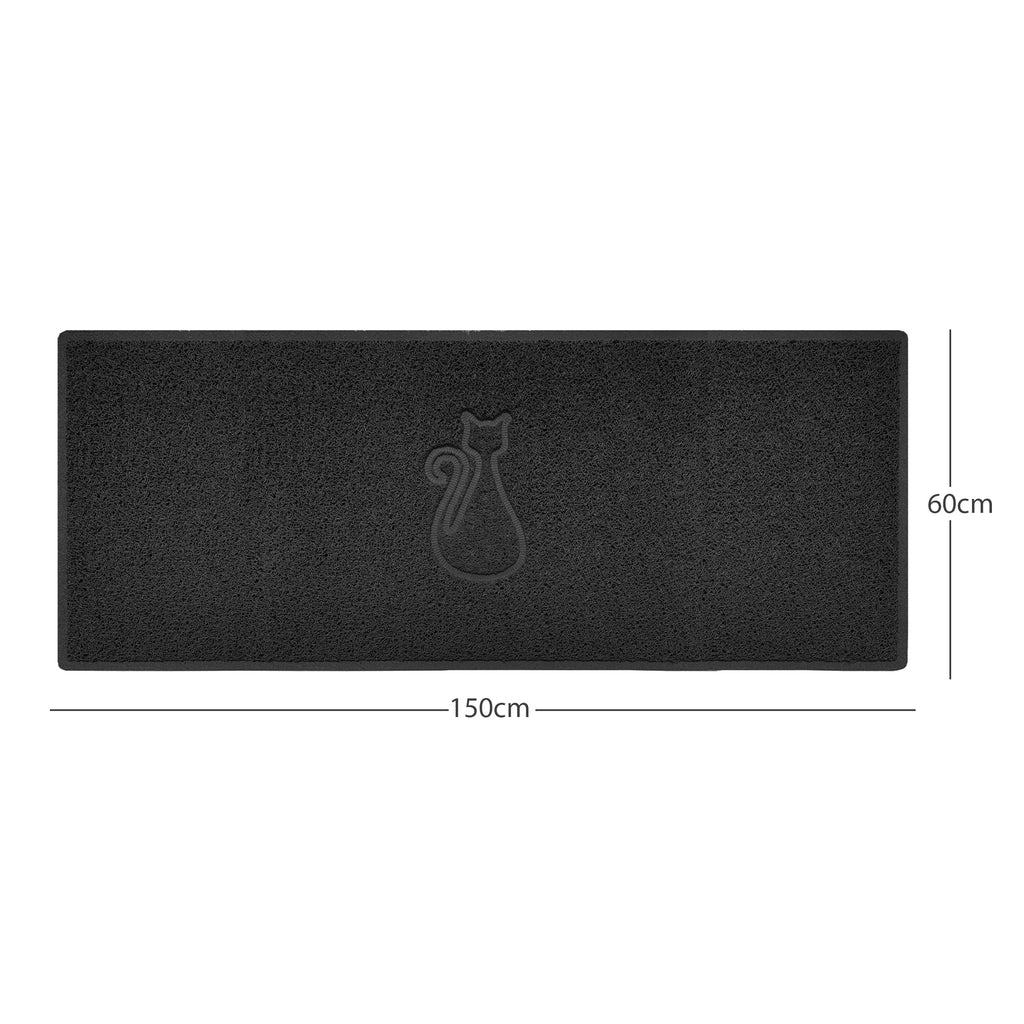 "Cat" Embossed Loofah Textured Spaghetti Door Mat