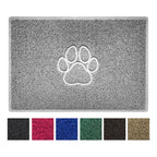 "Paw Print" Embossed Loofah Textured Spaghetti Door Mat