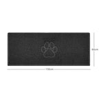 "Paw Print" Embossed Loofah Textured Spaghetti Door Mat