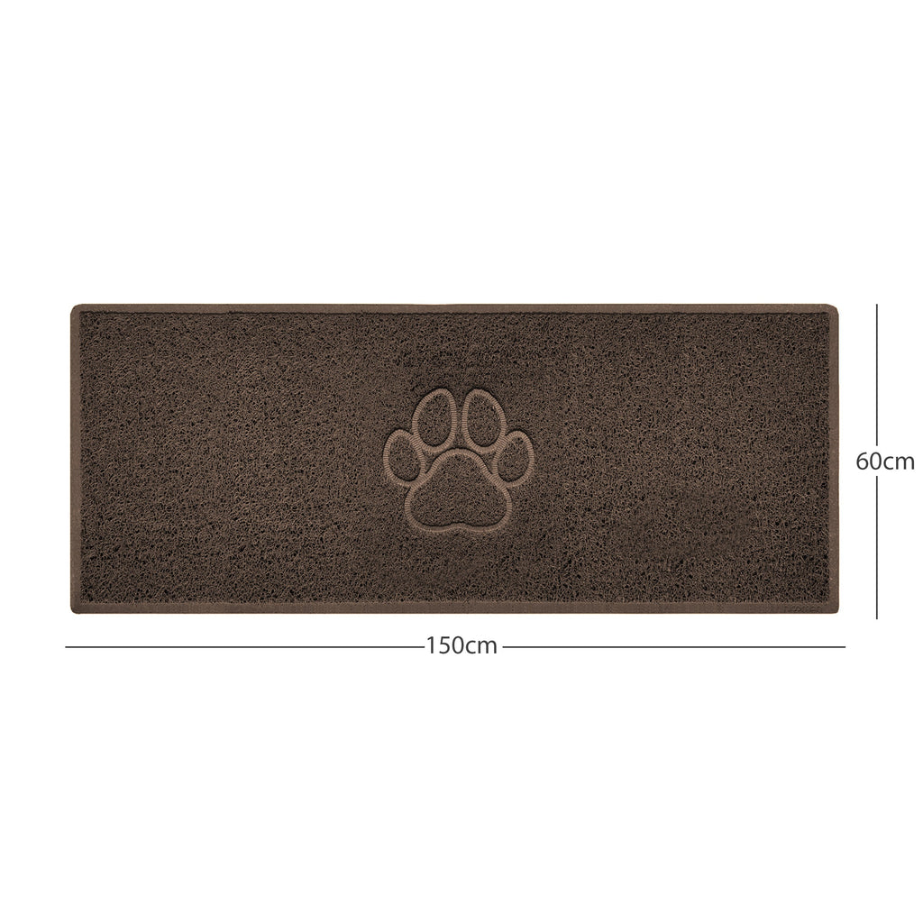 "Paw Print" Embossed Loofah Textured Spaghetti Door Mat