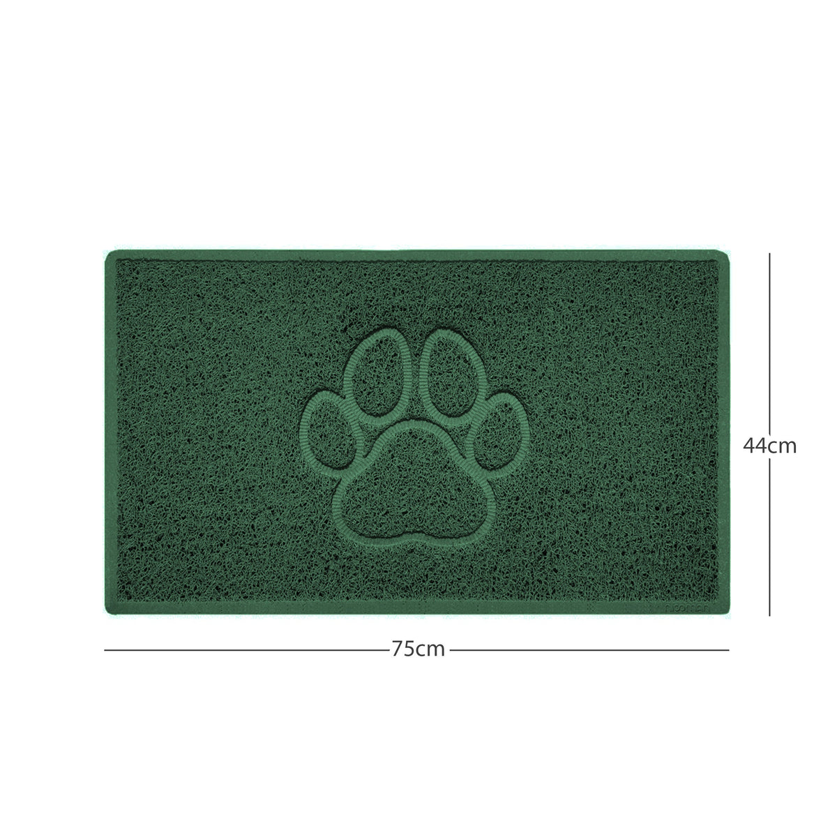 "Paw Print" Embossed Loofah Textured Spaghetti Door Mat