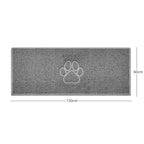 "Paw Print" Embossed Loofah Textured Spaghetti Door Mat