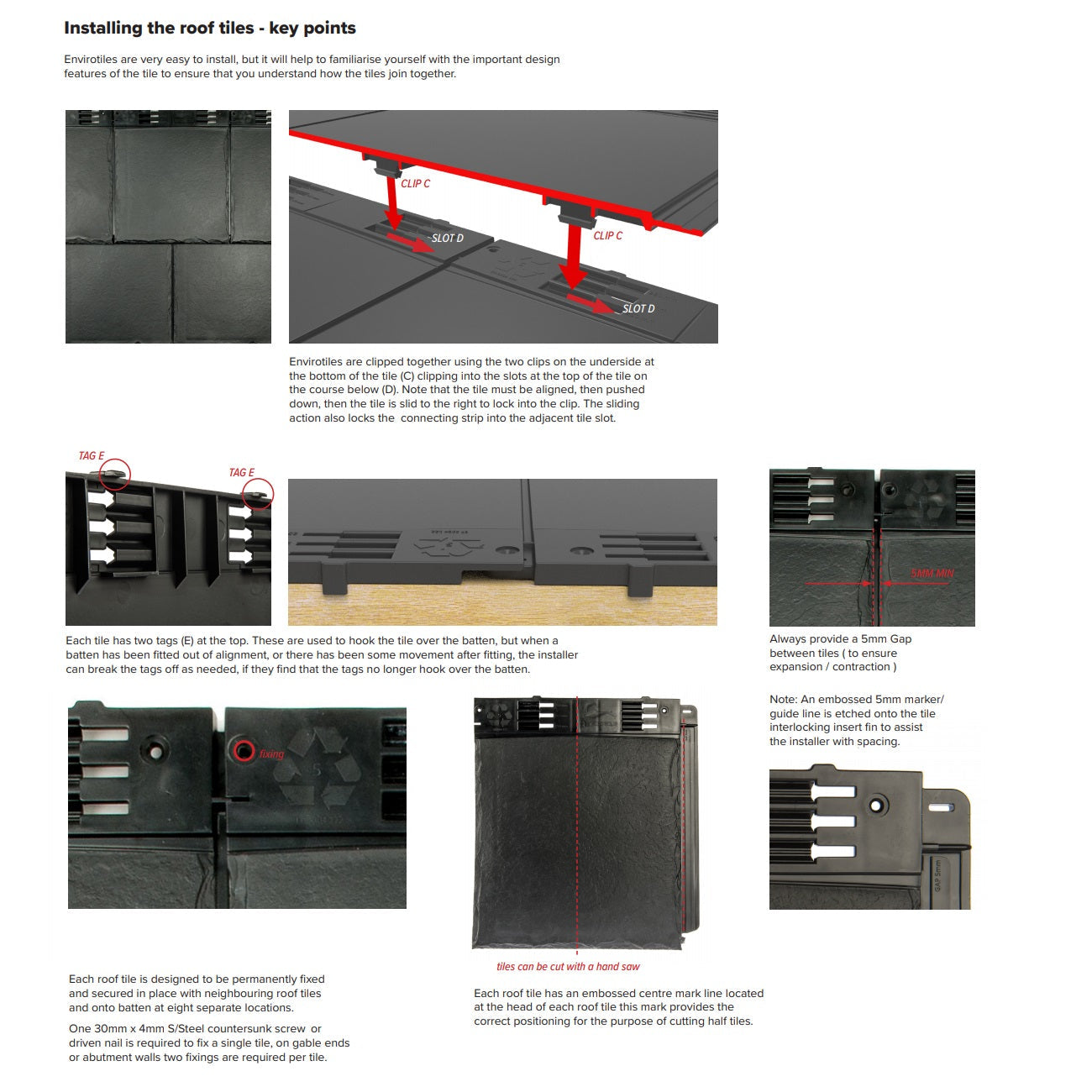Envirotile Plastic Slate Roof Tiles - Synthetic Roof Shingles