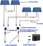 MC4 6m 10AWG 1500V Solar Panel Extension Cables (pair)