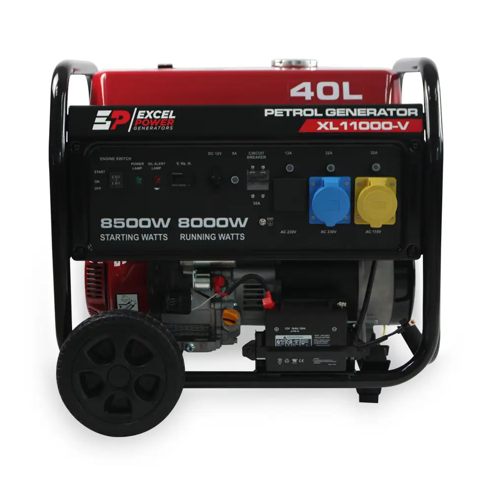 Excel Power XL11000V 8kW Open-Framed Petrol Generator