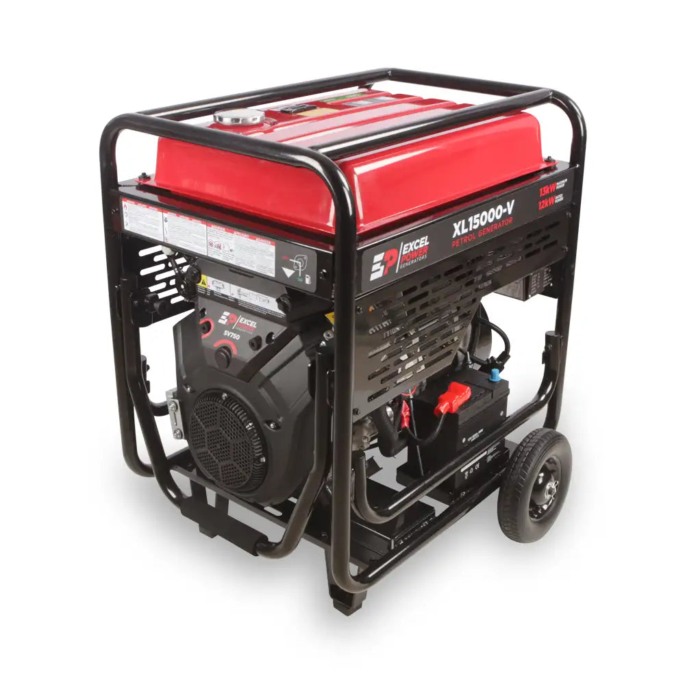 Excel Power XL15000V 13kW Open‑Framed Petrol Generator