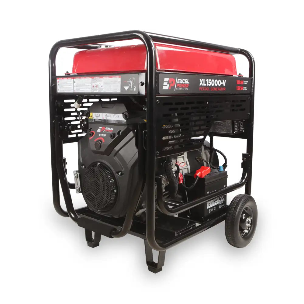 Excel Power XL15000V 13kW Open‑Framed Petrol Generator