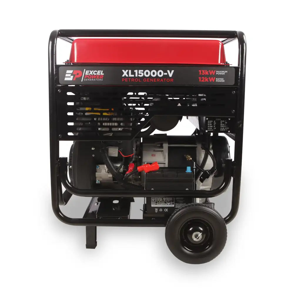 Excel Power XL15000V 13kW Open‑Framed Petrol Generator