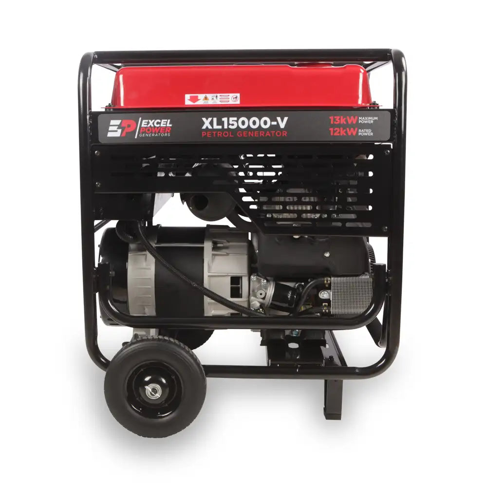 Excel Power XL15000V 13kW Open‑Framed Petrol Generator