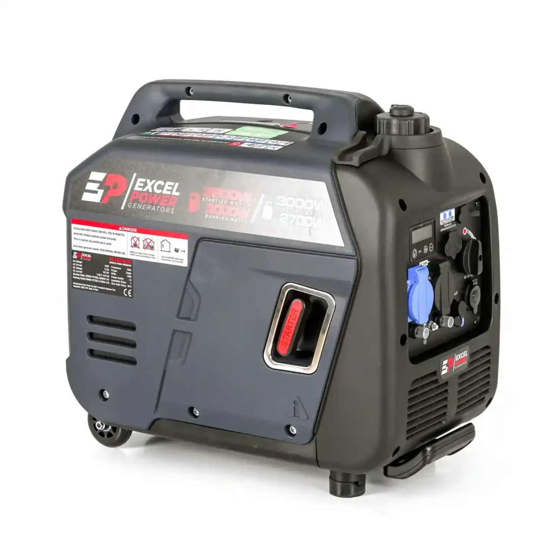 Excel Power XL3500i-DF 3.2KW Dual-Fuel Suitcase Generator