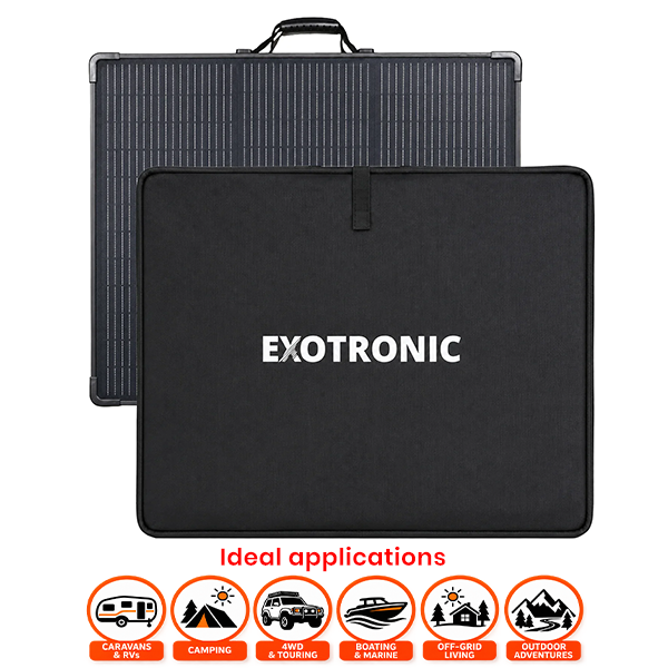 Exotronic 300W Fusion Ultra-Light Folding Solar Panel – No Controller