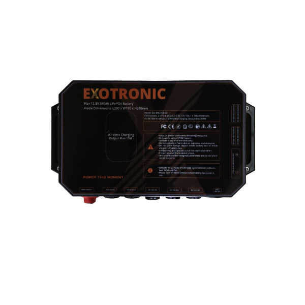 Exotronic Qi-Enabled Heavy Duty Battery Box - Exo-BB-2105-02