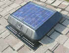 SunRise 1250 Round Solar Attic Fan w/flat base & thermostat