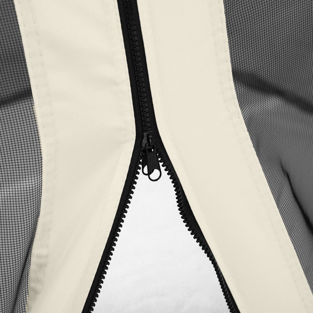 Replacement Mosquito Netting for Gazebo 10' x 12'with Zippers, White