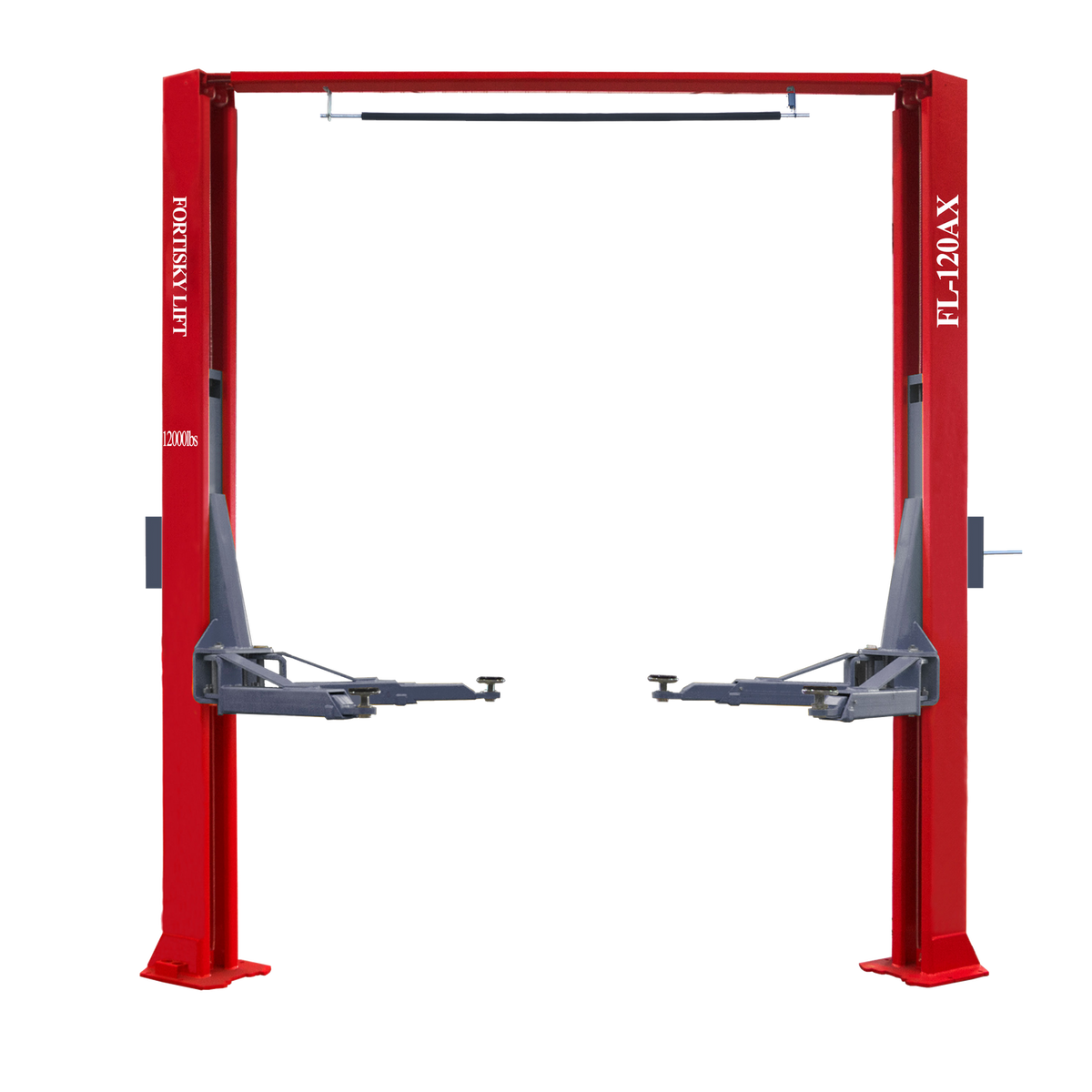 Fortisky FL-120AX 12,000 lb Asymmetrical 2-Post Car Lift Single-Point Lock Release
