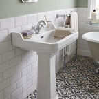 Classique Comfort Height Basin with Full Pedestal - White