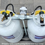 Flame King KT12ACR-2 2 Stage Auto Propane Gas Regulator w/ 2 - 12" Pigtails