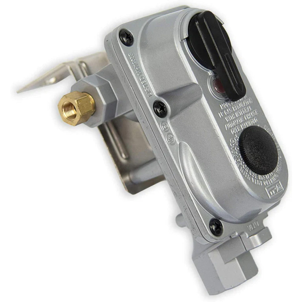 Flame King KT12ACR-2 2 Stage Auto Propane Gas Regulator w/ 2 - 12" Pigtails